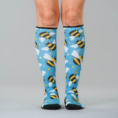 Bee Happy Compression Socks