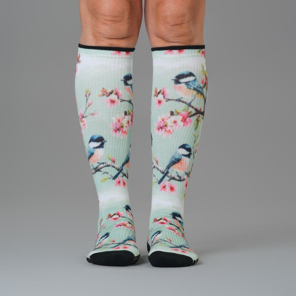 Chickadees Compression Socks