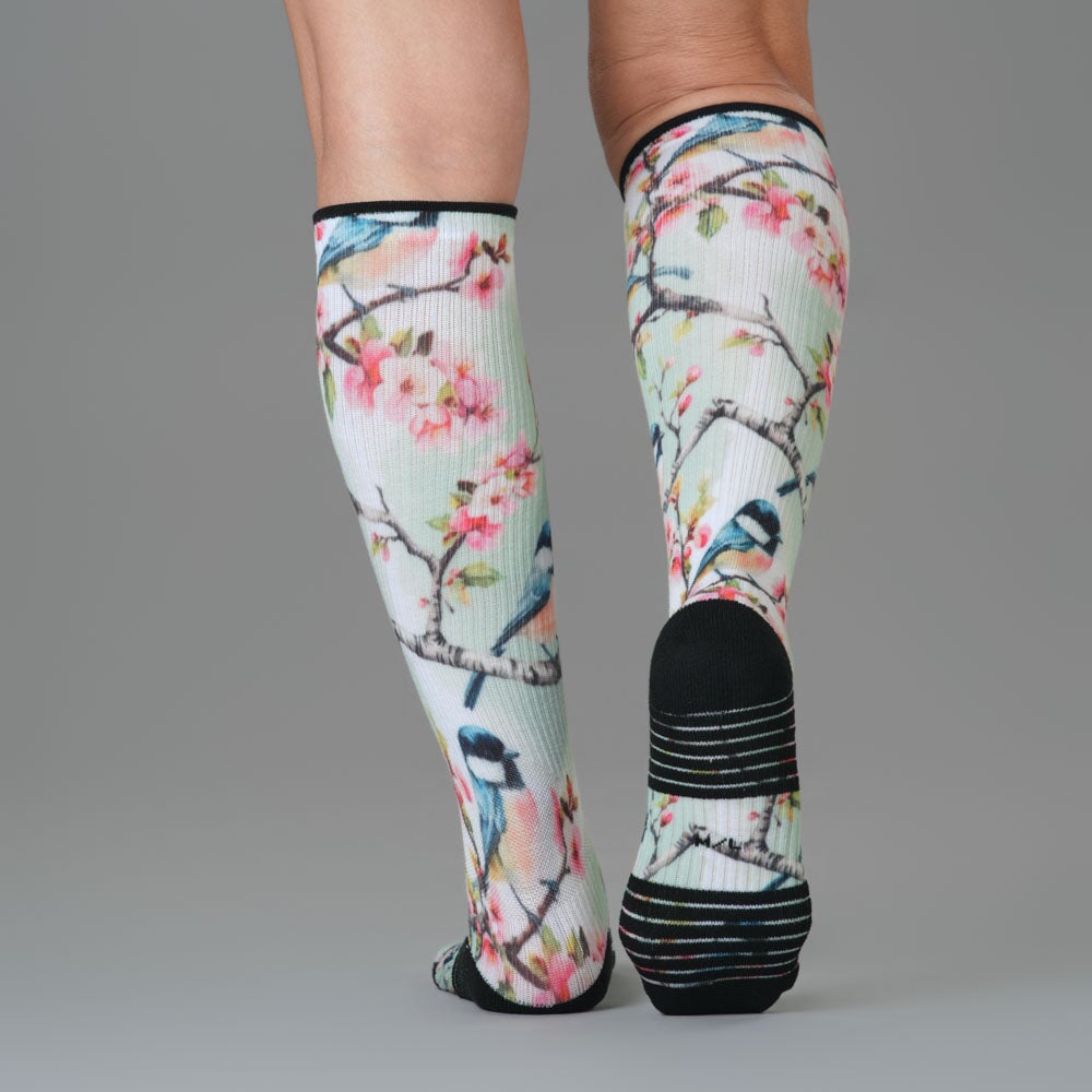 Chickadees Compression Socks