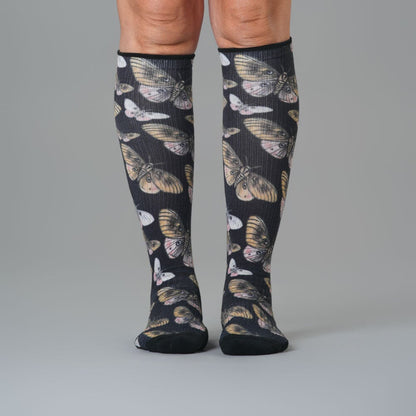 Midnight Moths Compression Socks