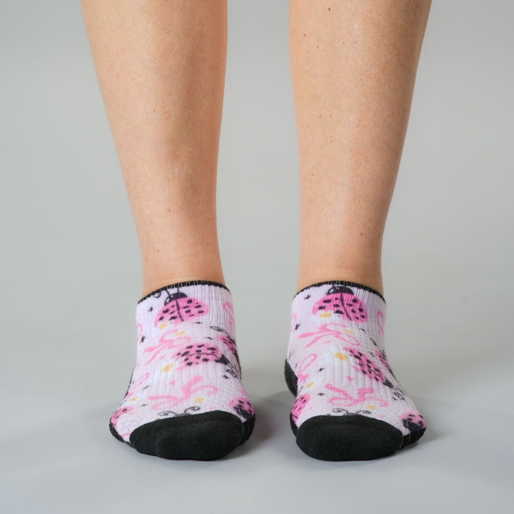 Pink Ladies Ankle Compression Socks