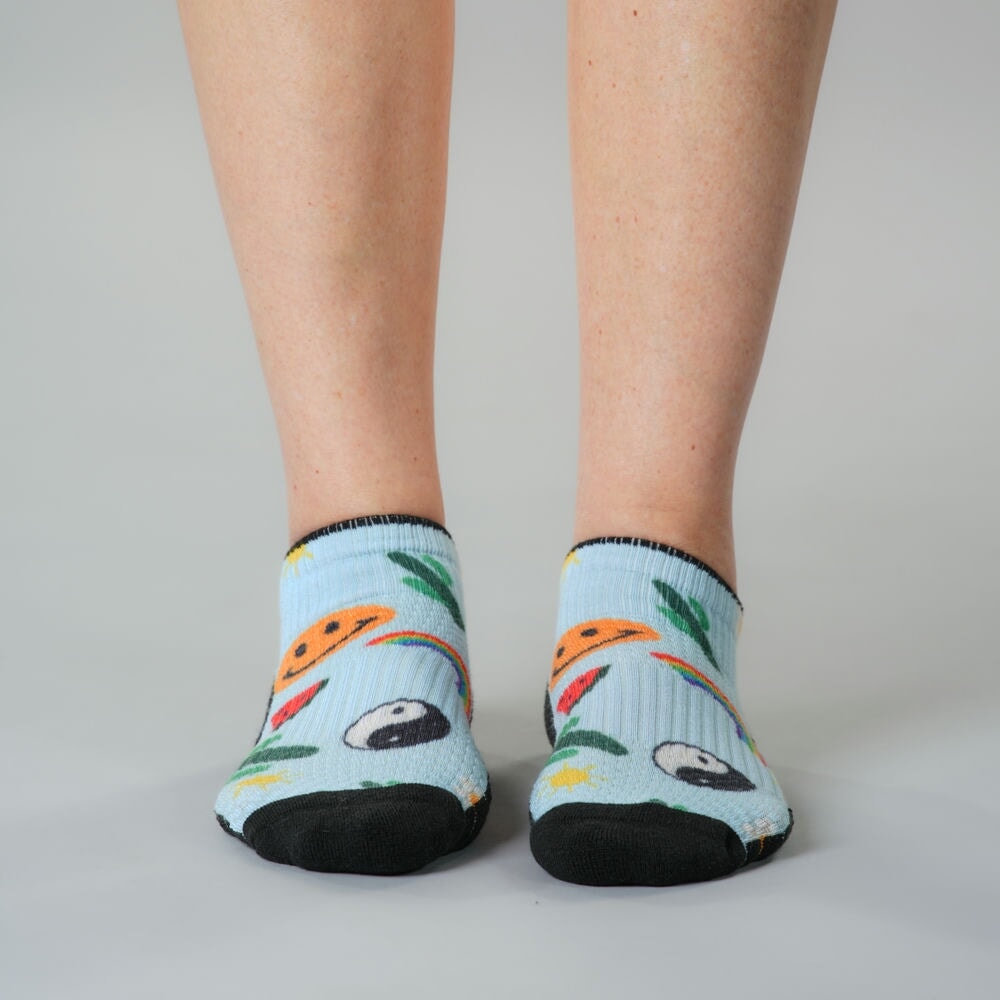 Happy Vibes Ankle Compression Socks 5-Pack Bundle