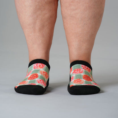 Peony Blooms Ankle Socks
