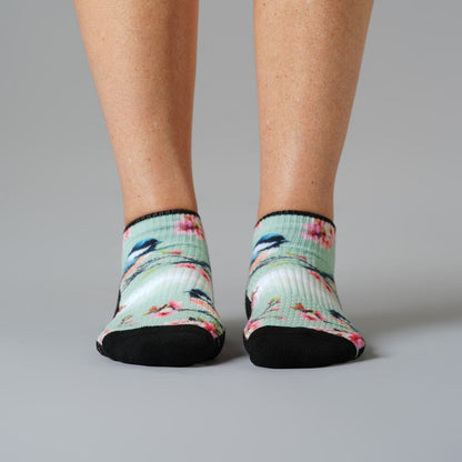 Chickadees Ankle Compression Socks