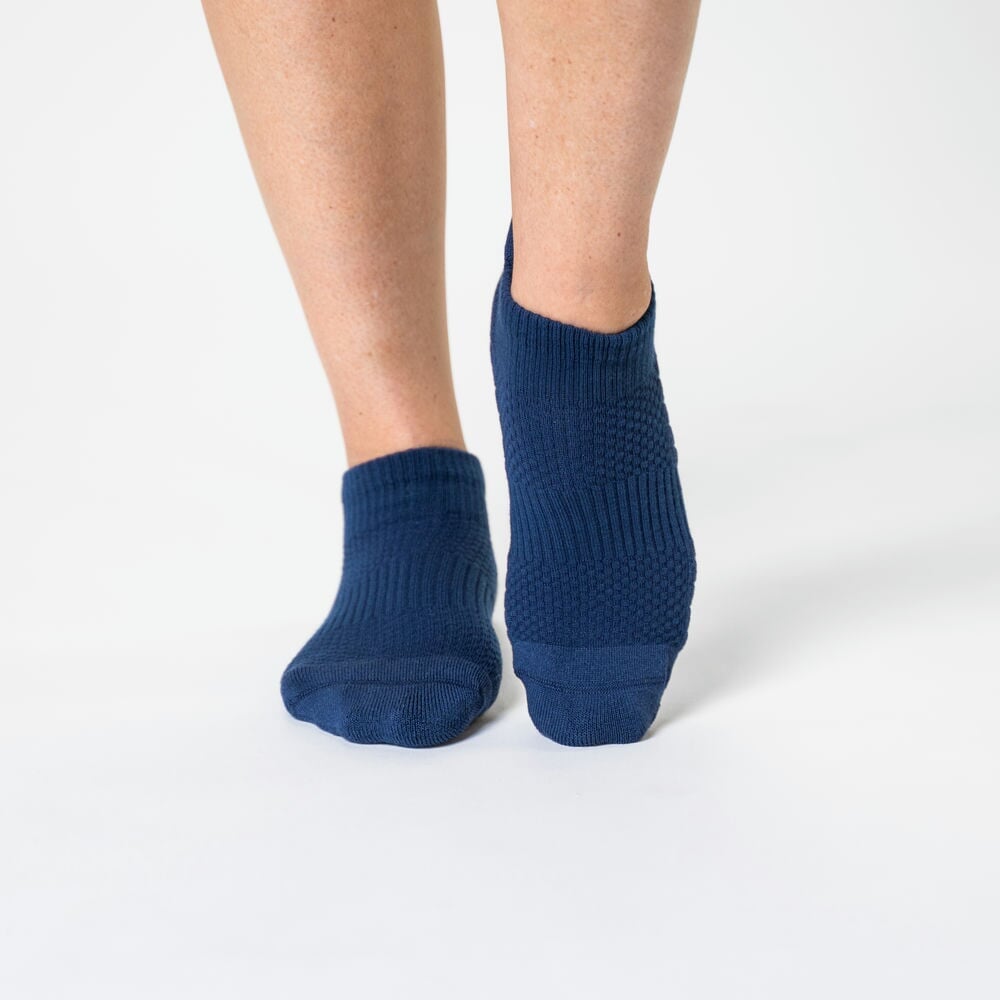 Navy Blue Ankle Compression Socks 5-Pack Bundle