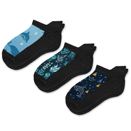 Marine Ankle Socks 3-Pack Bundle