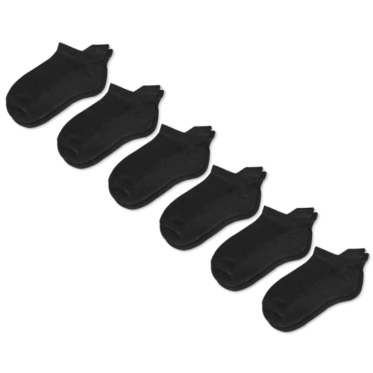 Black Ankle Socks Bundle 6-Pack