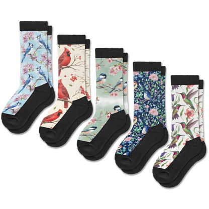 Backyard Birds EasyStretch™ Socks 5-Pack Bundle
