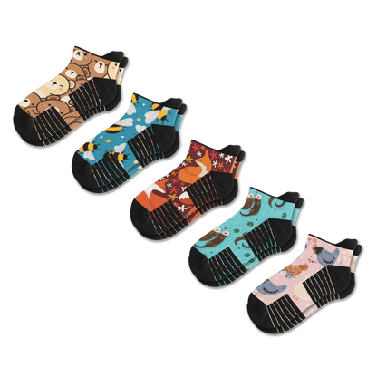 Fan Favorites Relaunch Ankle Compression Socks 5-Pack Bundle