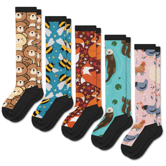 Fan Favorites Relaunch EasyStretch™ Socks 5-Pack Bundle