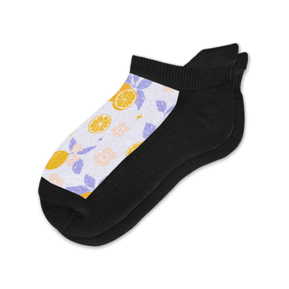 Lavender Lemon Ankle Socks