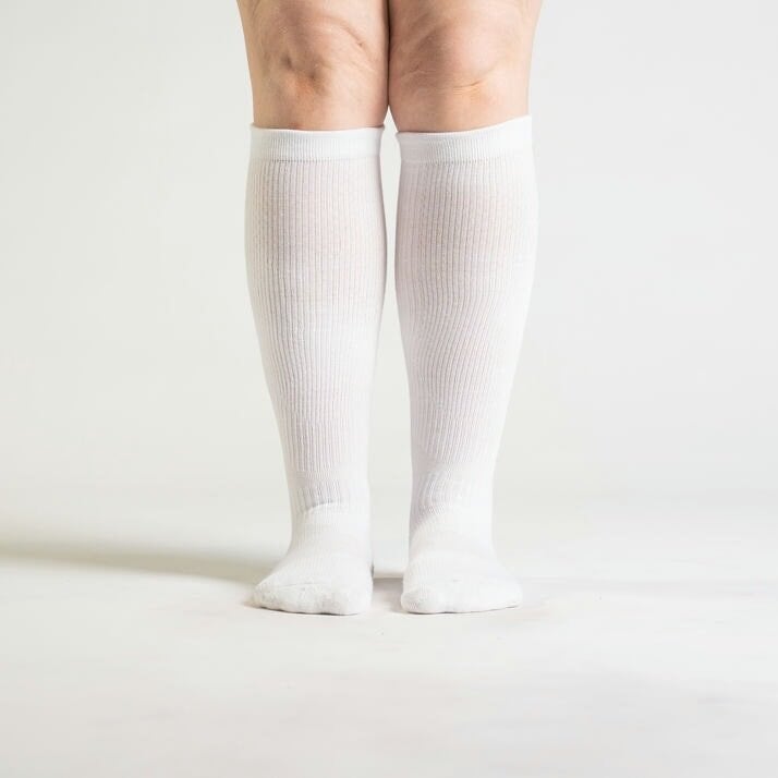 White Compression Socks Bundle 3-Pack