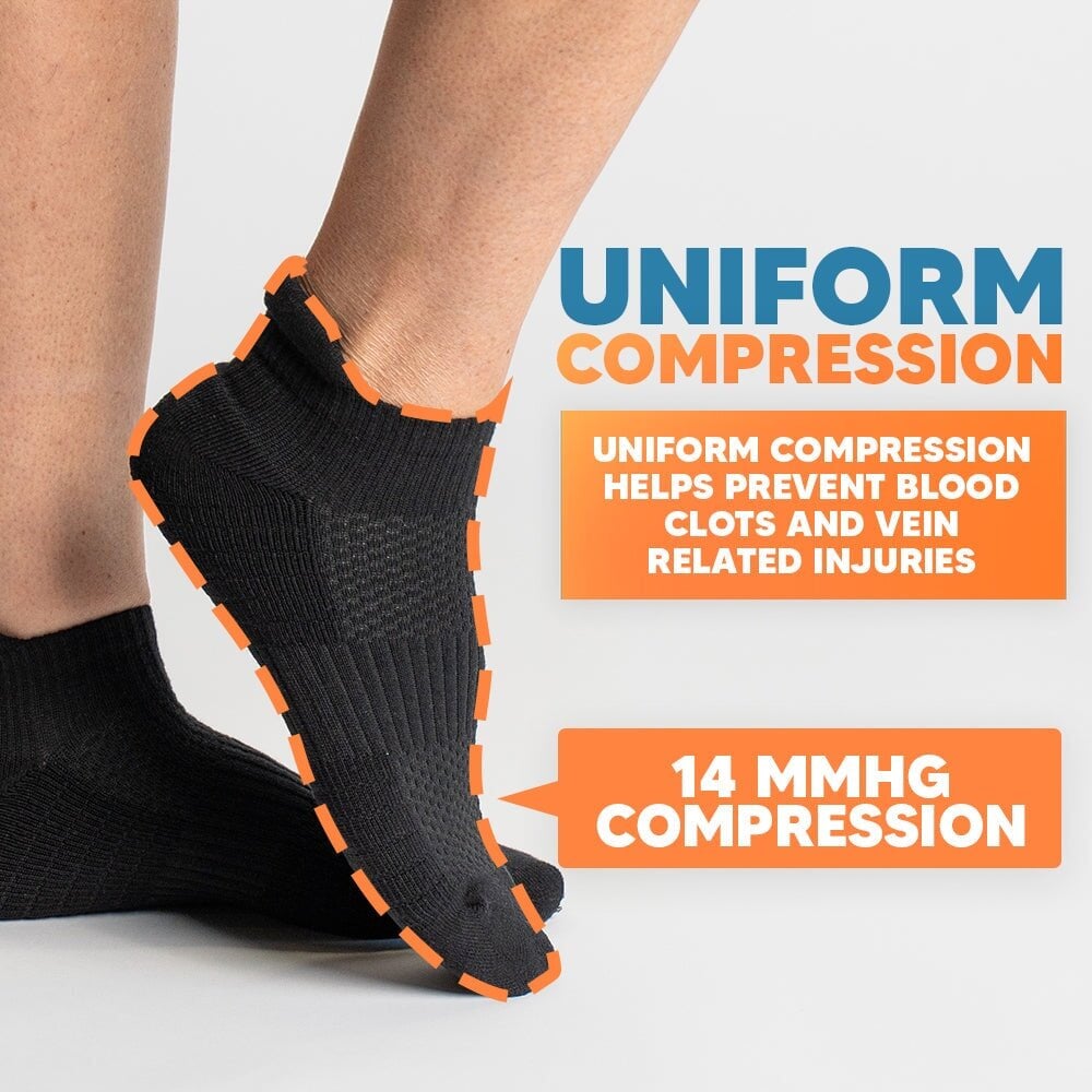 Basics Ankle Compression Socks Bundle 12-Pack