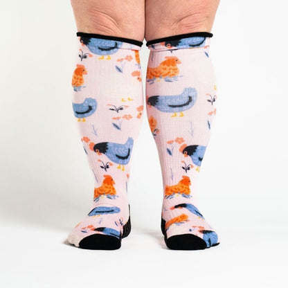 What The Cluck Compression Socks
